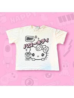 Adorable hello kitty kawaii t shirt!!  Size large.